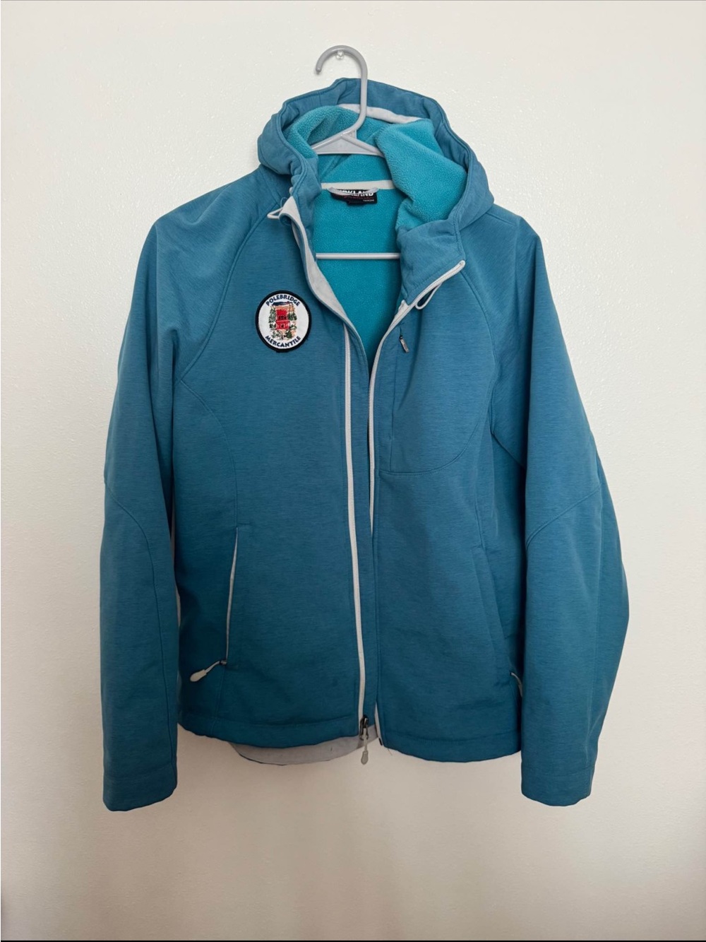 Kirkland Signature Teal Blue Hooded Performance Jacket